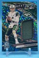 2019 Panini Spectra Next Era Sam Darnold SP #NE-7 Neon Blue Player Worn /99