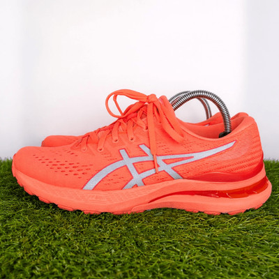 ASICS Gel Kayano 28 Women s 9.5 Neon Coral Orange Running Shoes 1012B18