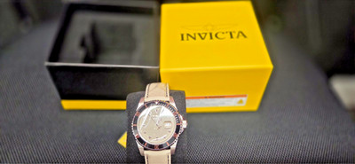 Invicta Pro Diver 50533 Men's Watch 42mm Beige Dial Nylon Canvas Strap 200M NEW