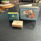 OLD VINTAGE MY MERRY DOLL TOY PLAYSET ITEMS BABY SOAP & BABY BOOK