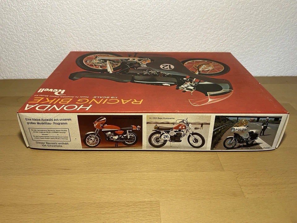 Revell 1/8 Honda H-1234 Racing Motorcycle – 1966 – OVP- Vintage Model Kit –RAR! - Bild 4 von 4