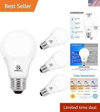 Long-Lasting 2700K LED Bulbs, 8W, E26 Base, Eye-Friendly  Instant On - 4 Count