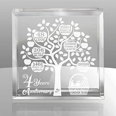 4 Years Wedding Anniversary, 4 Years Of Marriage, 4 Years Together, Tr