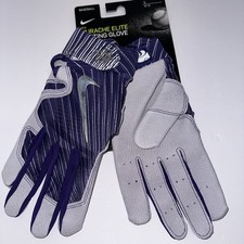 New Nike Huarache Elite Baseball Batting Gloves Kansas State PE PGB576 554 Sz L