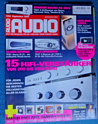 AUDIO 9/04,REVEL ULTIMA SUB 30,TEUFEL M 11000,VELODYNE DD 10,ROTEL RA 01,PRIMARE