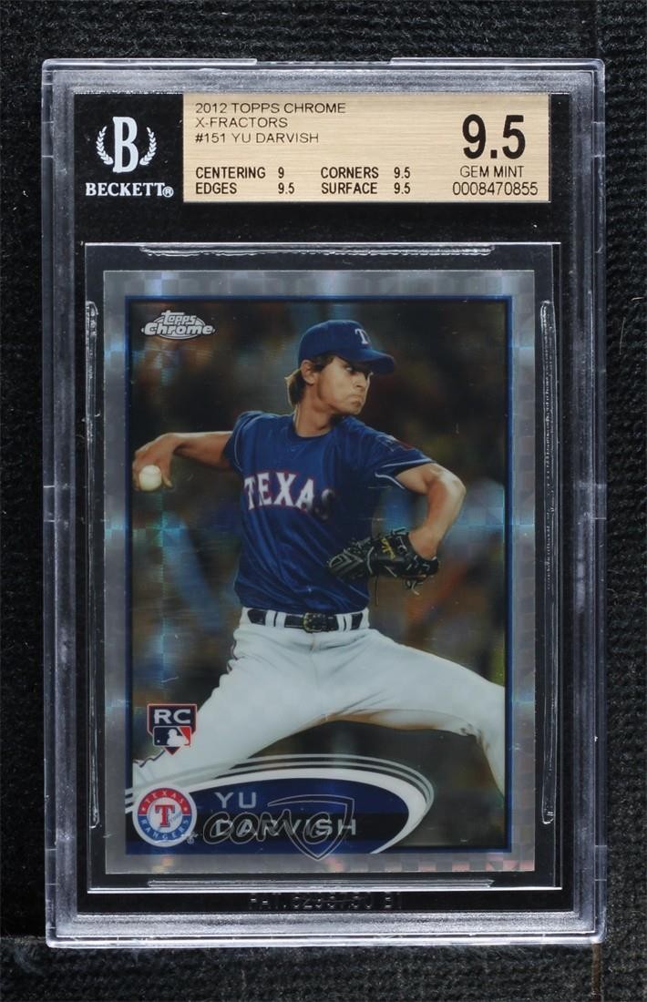 2012 Topps Chrome X-Fractor Yu Darvish #151 BGS 9.5 GEM MINT e8i
