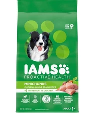 IAMS Proactive Health Minichunks Adult Dry Dog Food with Real Chicken -Free Ship