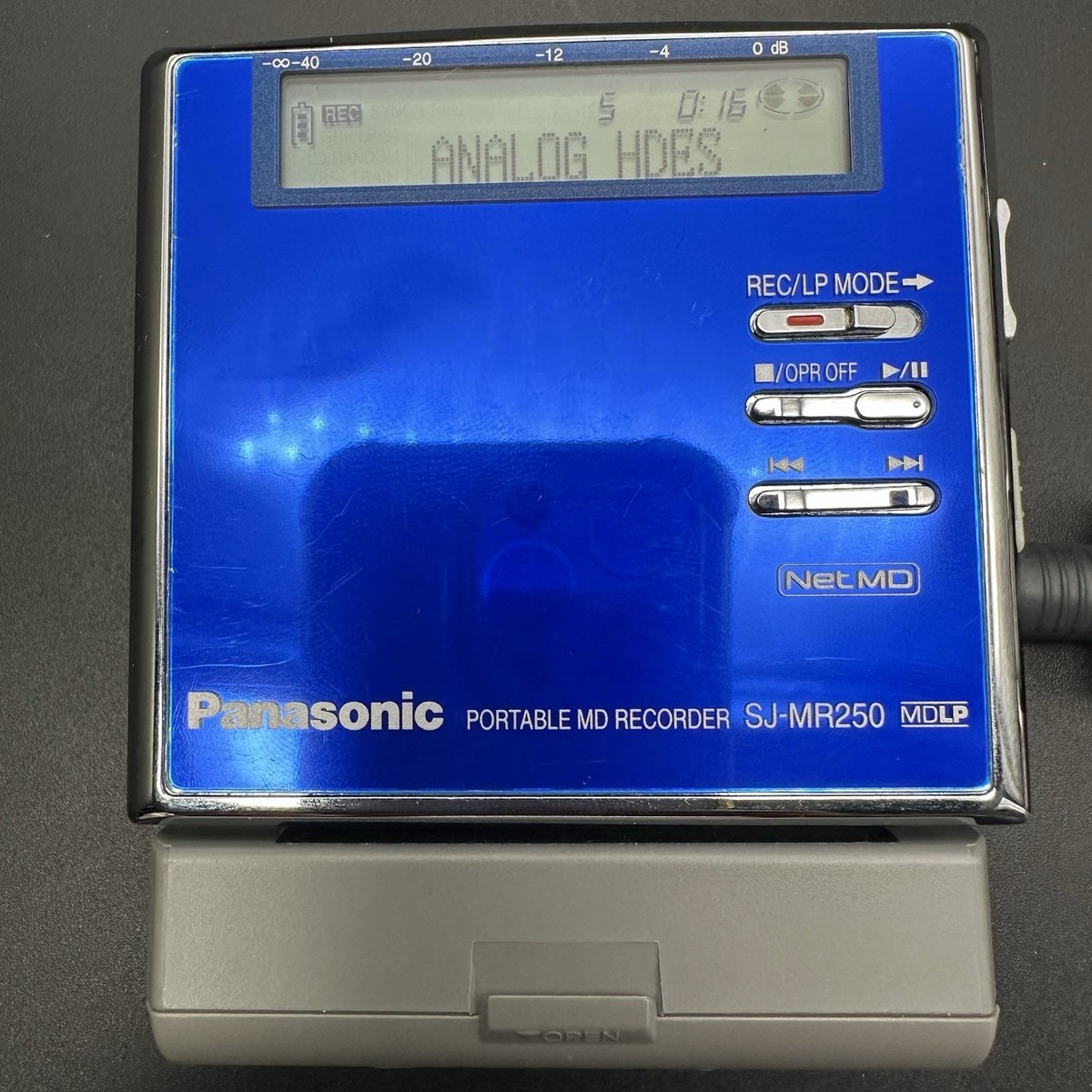 Panasonic SJ-MR250-A Portable MD Recorder Tested Working | eBay