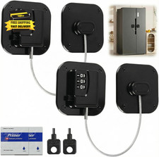 2 Pack Refrigerator Lock with Combination, Heavy Duty Fridge Lock for Fridge, Ca