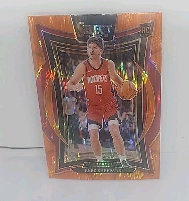 2024-25 Panini Select - Concourse Reed Sheppard #68 Orange Flash Prizm (RC)