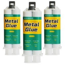 Metal Repair Glue, Muffler kit, Epoxy Glue 3 Pcs, Clear