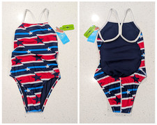  68 NEW Speedo Eco Endurance The One Training Racing Suit Womens sz 26 Swimsuit