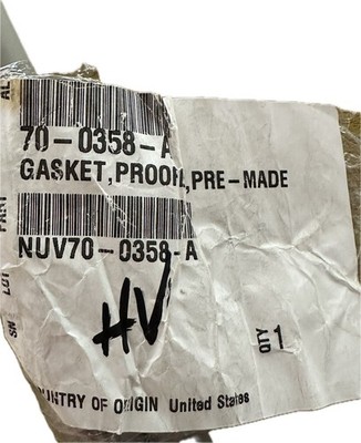 Nu-Vu 70-0358A Gasket, Proofer
