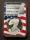 2019-S $1 SILVER AMERICAN EAGLE NGC PF70 : 08093