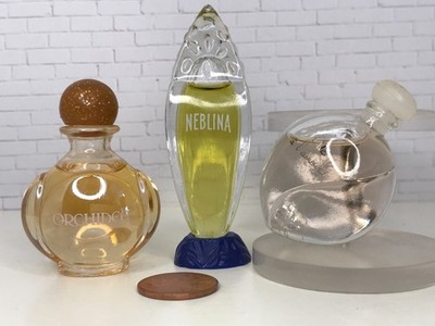 VTG Lot of 3 Yves Rocher MINI Perfumes ORCHIDEE, NEBLINA, Ode a L'amour NWOB