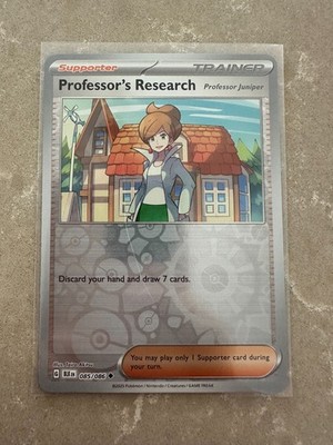 Professor's Research 085/086 [Reverse Holo] Black Bolt - FRESH PULLED