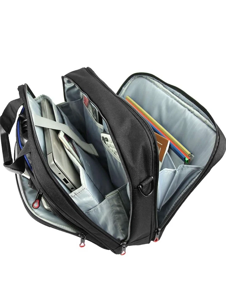 Maletín para portátil y tableta Kroser 15,6 pulgadas repelente al agua con bolsillos RFID Foto 4 de 4