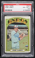 1972 Topps High # Coco Laboy Jose Laboy #727 PSA 8.5 2d2