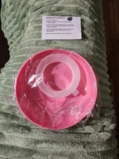 Non-skid Suction Plate or Bowl aids in Eating Color Pink