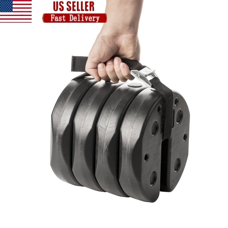 Weight Set Of 4 Durable Interlocking Tent Weights W/ Strap New