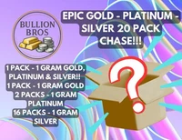 1 GRAM GOLD PLATINUM SILVER 1 OF 20 PACK MYSTERY BOX!! EPIC CHASER SERIES 2!!
