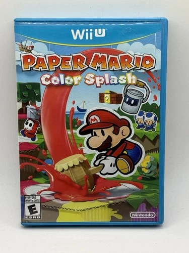 Paper Mario Color Splash  (Nintendo Wii U, 2016) CIB