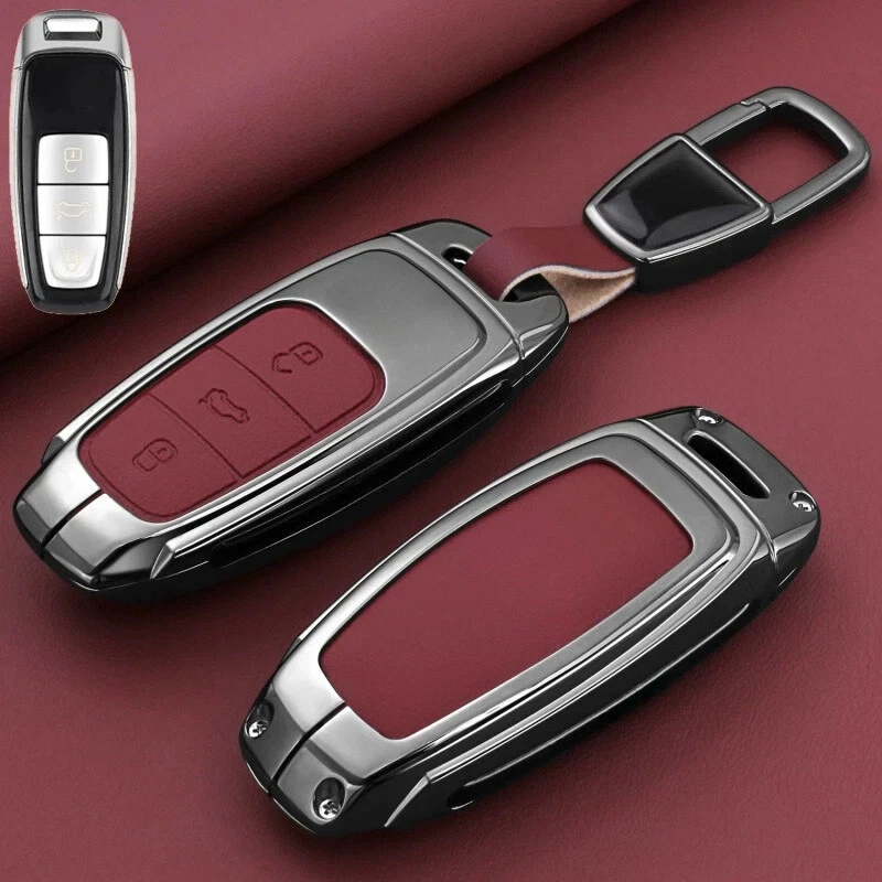 Funda Llavero Coche Cuero Aleación Zinc Para Audi S3 Q8 A3 A6 A7 Q7 S6 S7 S8 A8 Foto 4 de 4