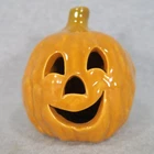Vintage McCoy Pottery Jack o Lantern Halloween Ceramic Pumpkin Candle Lantern