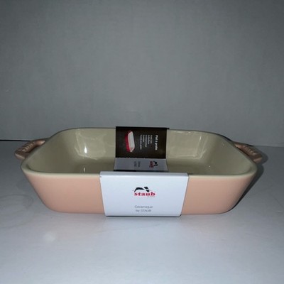 *NEW* StaubRectangle Gratin, Baking & Roasting Dish 7.5 x 6  in Pink