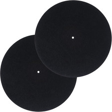 2Pcs Record Player Slip Mat,Felt Slipmats For Vinyl Turntable,Record Player Mat,
