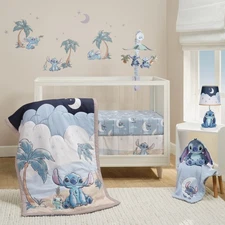 Bedtime Originals Disney Baby Stitch 3-Piece Blue Nursery Crib Bedding Set