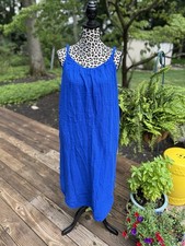 Old Navy sz Small Women’s Tanzanite Blue Sleeveless Shirred Maxi Dress Gauzy