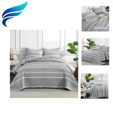 Elegant Bohemian King Size Quilt Set 106x96 in - Luxury Lightweight Bedspread