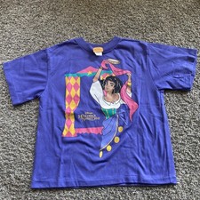 Vtg Hunchback Of Notre Dame Sz XL 14/16 T Esmeralda Single Stitch Purple Disney