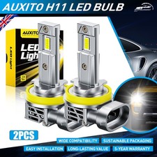 AUXITO H11 H8 H9 LED Headlight Bulbs Kit High Low Beam Super Bright 6500K CANBUS