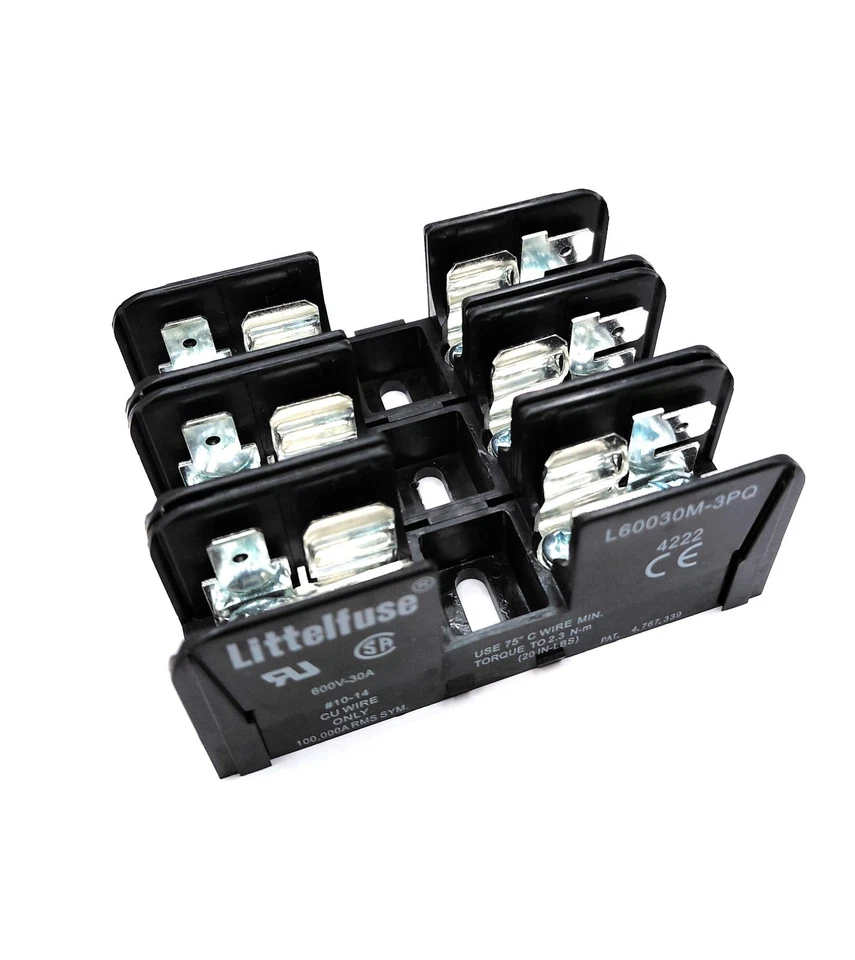 Littelfuse L60030m3pq Open Fuse Block, 0 To 30A Amp Range, 600V Ac/Dc Volt - Image 4 of 4