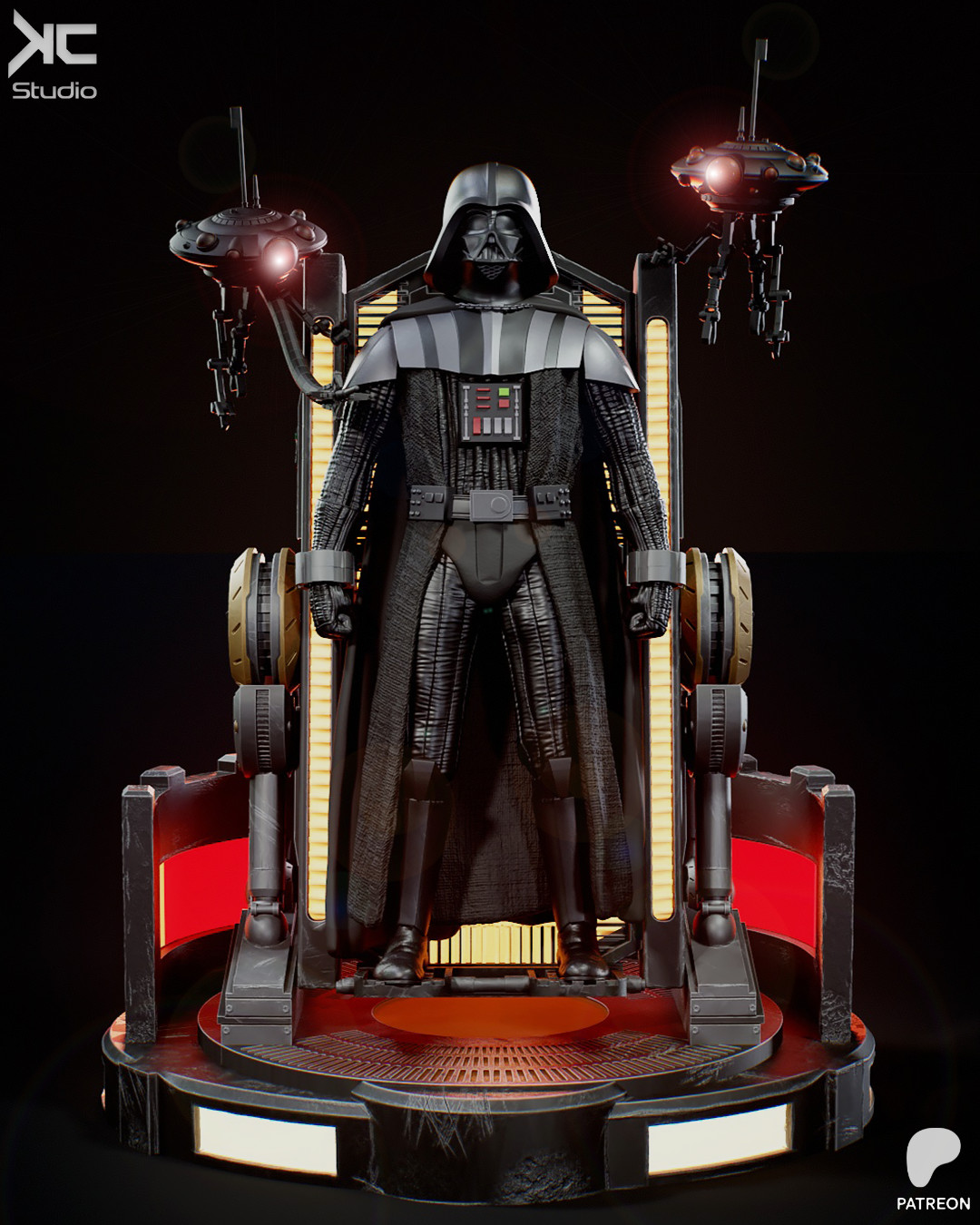 Darth Vader Resin Scale Model Kit Unpainted 3d Print