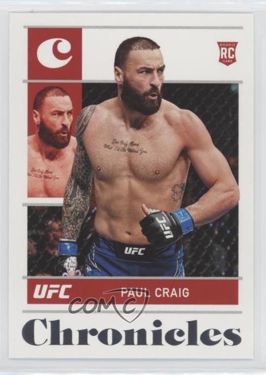2022 Panini Chronicles UFC Rookies Paul Craig #96 Rookie RC 0x10