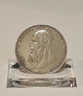 5 Mark 1908 (D) Deutsches Reich "GEORG II. HERZOG VON SACHSEN MEININGEN"