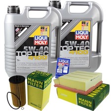 MANN Inspektionspaket 10L 5W-40 f&uuml;r Audi A4 Avant 8ED A4 Avant 8E5 A4 8E2 A4 8EC