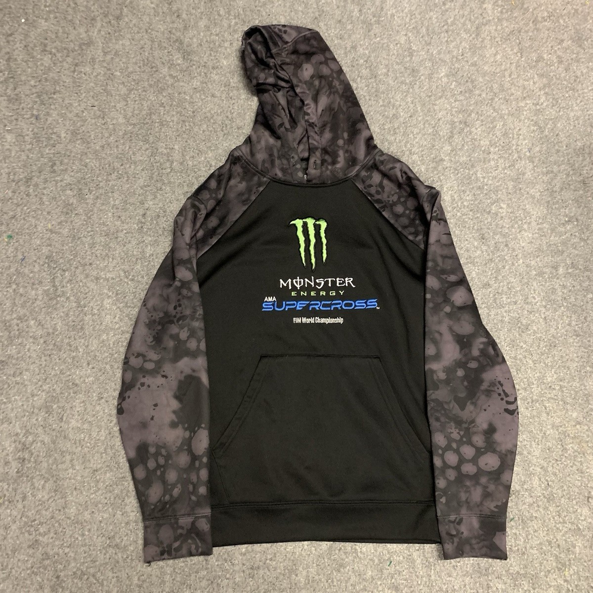 Monster Energy AMA Supercross Hoodie Men's S Camo World