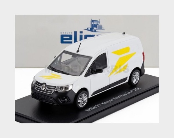 Eligor 101671 Renault Kangoo Electric La Poste 2020 Weiß Gelb 1/43-image