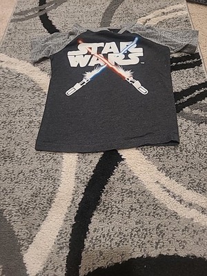Star Wars X Jumping Beans Boys Raglan Graphic Tee Sz 6