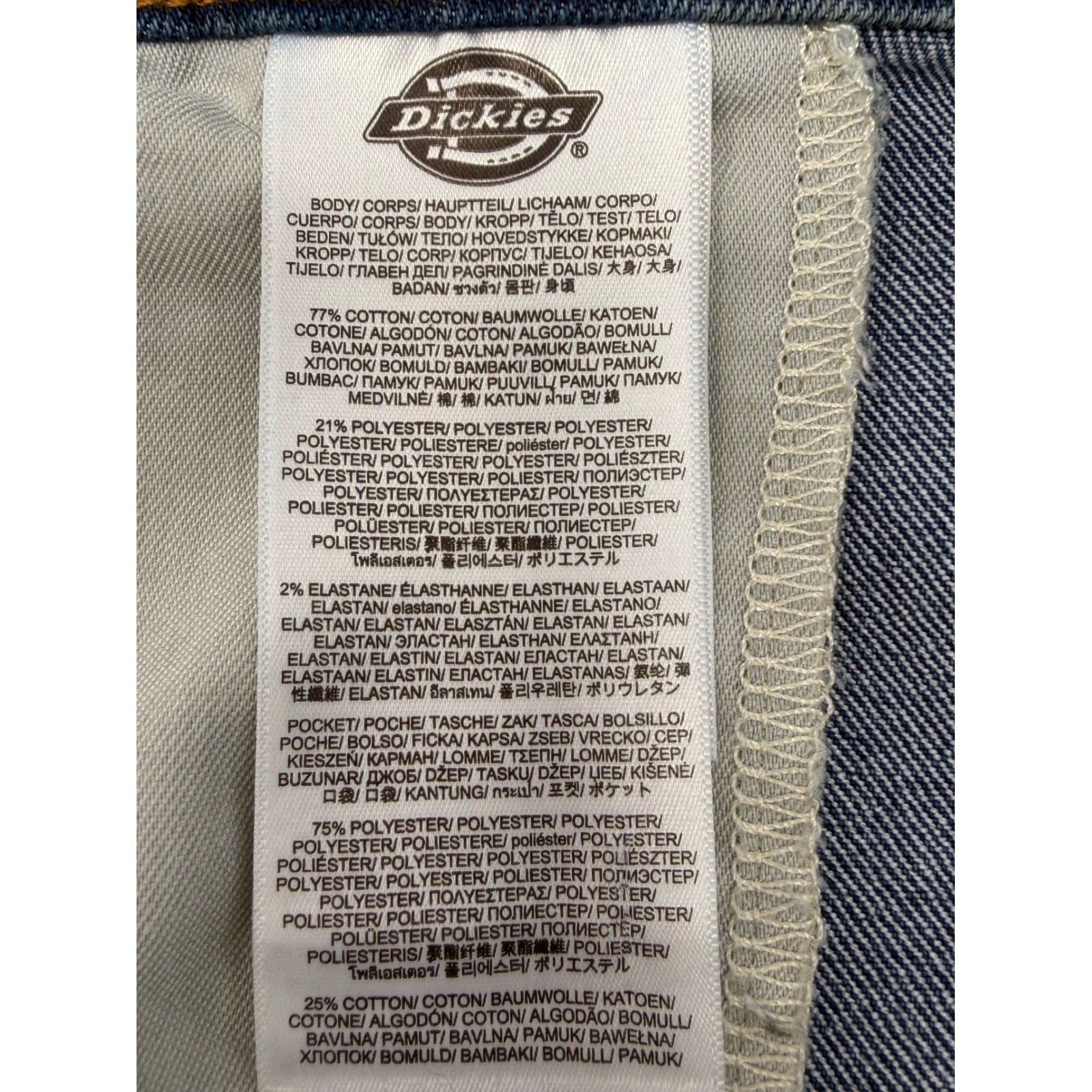 Dickies Flex Relaxed Fit Double Knee Carpenter Work Jeans Mens Blue Denim 44x30 image 2