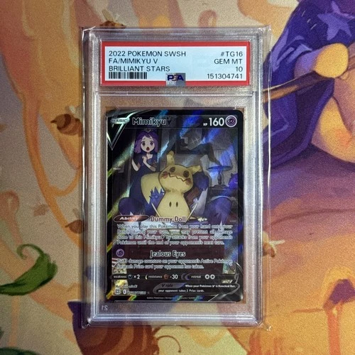 Pokemon 2022 Brilliant Stars Trainer Gallery Mimikyu V TG16/TG30 PSA 10