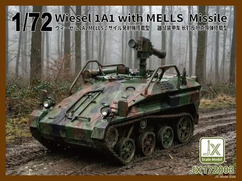 JX-Model JX172003 1/72 Wiesel 1A1 with MELLS Missile