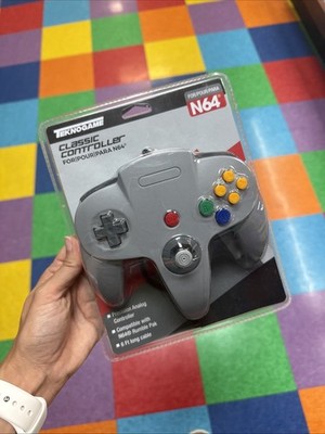 Nintendo 64 Wired Controller for N64 - TeknoGame  - Classic Grey - NEW IN BOX!