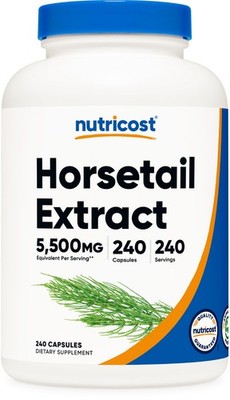 Nutricost Horsetail Extract Capsules (5,500 MG Equivalent Per Serving, 240 Ser)