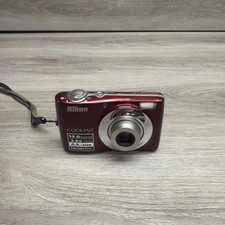 Nikon Coolpix L24 Red 14MP 3" LCD 3.6x Optical Zoom Compact Digital Camera