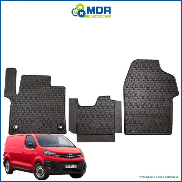 Teppiche - 3D TPE Gummimatten Schwarz FüR Opel Vivaro C Van Ab 2019-image